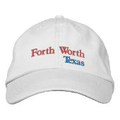 Forth Worth Texas geborduurd honkbal Pet (Voorkant)