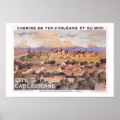 Fortified Carcassonne France Poster (Voorkant)