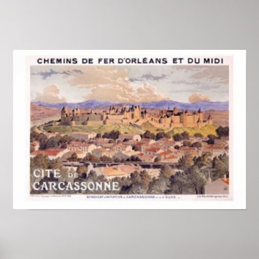 Fortified Carcassonne France Poster (Voorkant)