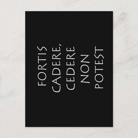 Fortis cadere cedere non potest briefkaart (Voorkant)