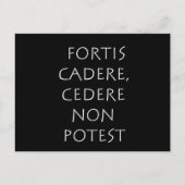 Fortis cadere cedere non potest briefkaart (Voorkant)