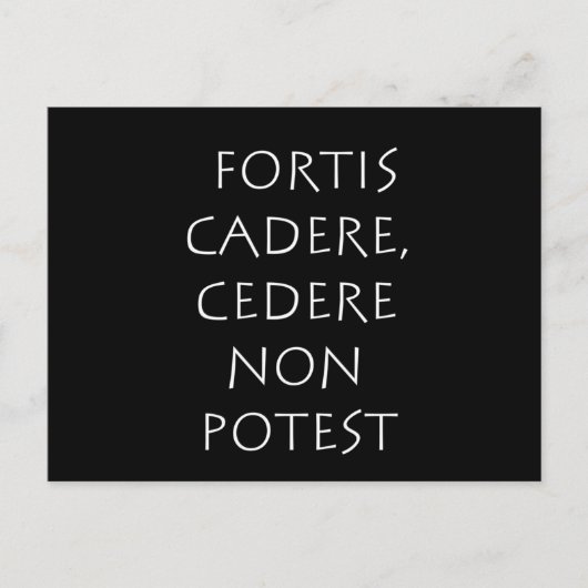 Fortis cadere cedere non potest briefkaart (Voorkant)