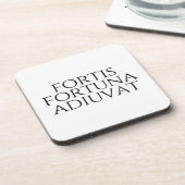 Fortis Fortuna Adiuvat Bier Onderzetter (Linkerzijde)