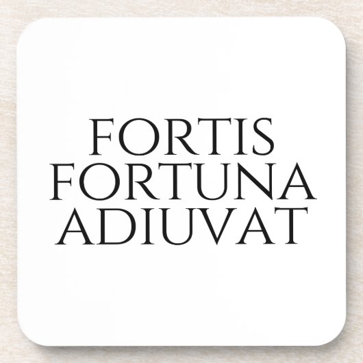 Fortis Fortuna Adiuvat Bier Onderzetter (Voorkant)
