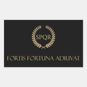 Fortis Fortuna Adiuvat - Fortuin begunstigt de dap Rechthoekige Sticker