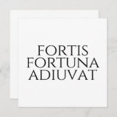 Fortis Fortuna Adiuvat Kaart (Voorkant / Achterkant)