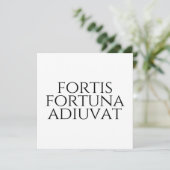 Fortis Fortuna Adiuvat Kaart (Staand voorkant)