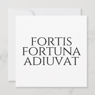 Fortis Fortuna Adiuvat Kaart