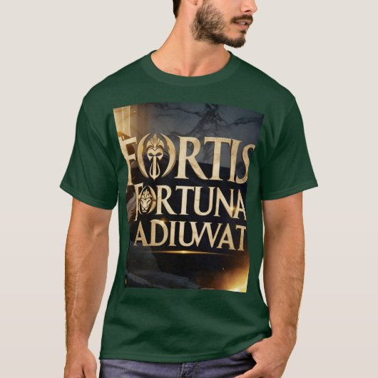**"Fortis Fortuna Adiuvat - ShaMen's Basic T-shirt (Voorkant)