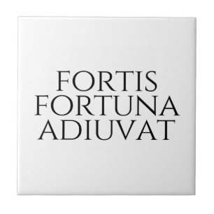 Fortis Fortuna Adiuvat Tegeltje