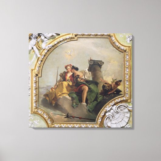 Fortitude and Justice van de Sala Capitolare Canvas Afdruk (Voorkant)
