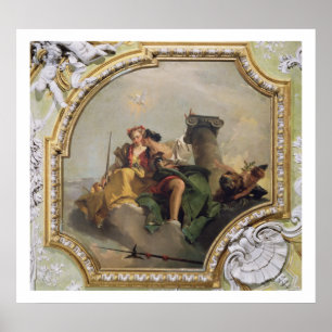 Fortitude and Justice van de Sala Capitolare Poster