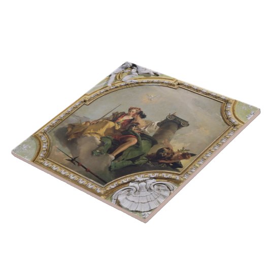 Fortitude and Justice van de "Sala Capitolare" Tegeltje (Zijkant)