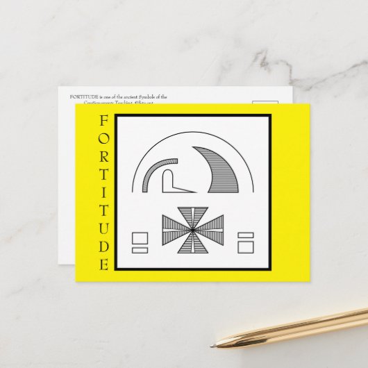 Fortitude Briefkaart (Voorkant / Achterkant in situ)