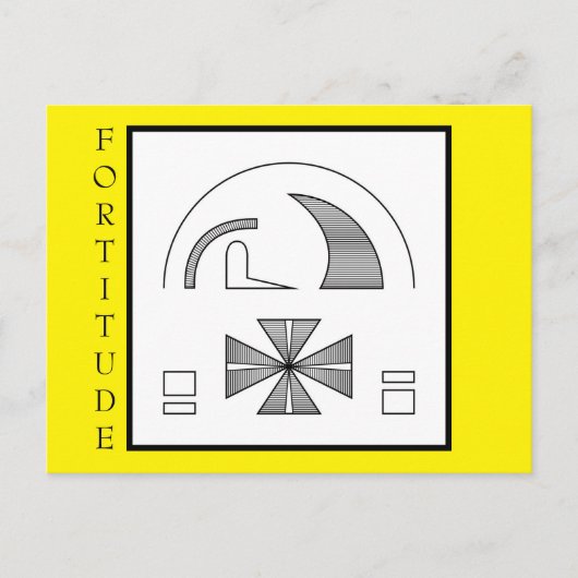 Fortitude Briefkaart (Voorkant)