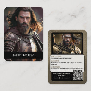 Fortitude Cosplay Karakter Trading Cards QR Code Visitekaartje