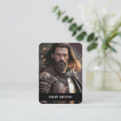 Fortitude Cosplay Karakter Trading Kaarten QR Code Visitekaartje (Staand voorkant)