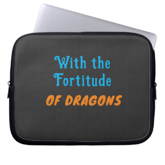 Fortitude of Dragons- Elektronicatas Laptop Sleeve