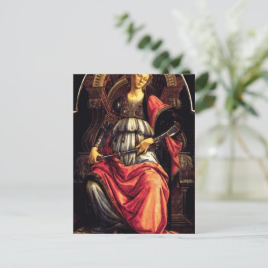 Fortitude van Sandro Botticelli Briefkaart (Staand voorkant)