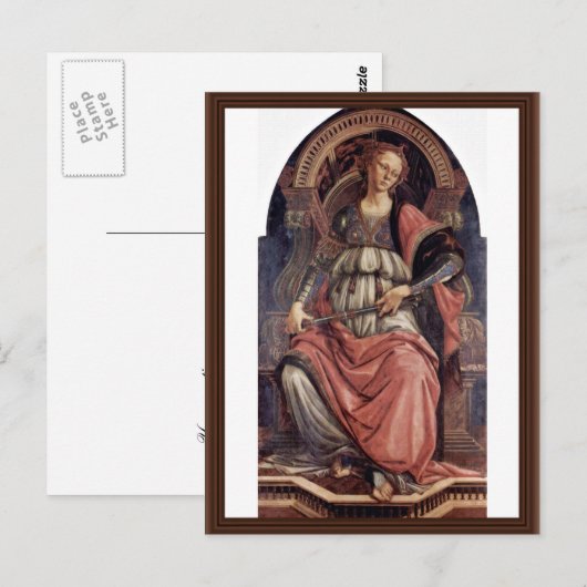 Fortitudo door Botticelli Sandro (beste kwaliteit) Briefkaart (Voorkant / Achterkant)