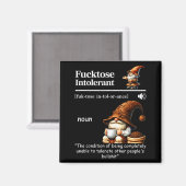 Fortose Intolerant Definition Funny Gnome Coffee Magneet (Voorkant / Achterkant)