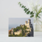 Fortress of Città di San Marino, Italië Briefkaart (Staand voorkant)
