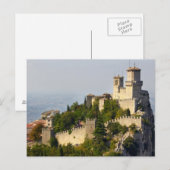Fortress of Città di San Marino, Italië Briefkaart (Voorkant / Achterkant)
