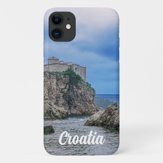 Fortress walls, rocky kust en zee in Kroatië Case-Mate iPhone Case (Achterkant)
