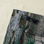 Fortress walls, rocky kust en zee in Kroatië Strandlaken (In situ)