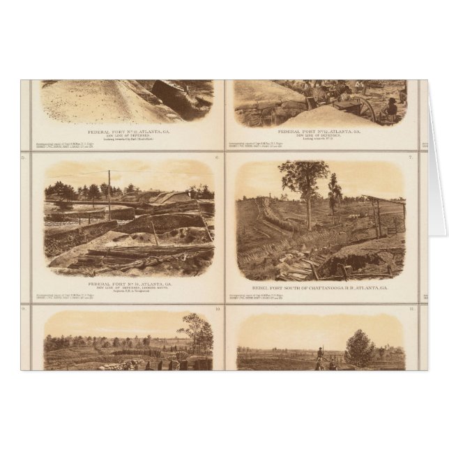 Forts, batterijen, Atlanta, Ga (Voorkant Horizontaal)