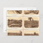 Forts, batterijen, Atlanta, Ga Briefkaart (Voorkant / Achterkant)