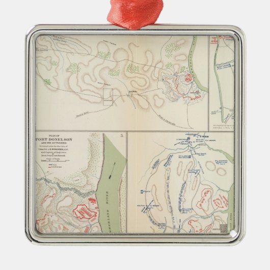 Forts Henry & Donelson Metalen Ornament (Voorkant)