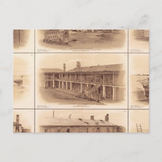 Forts Sumter & Moultrie Briefkaart (Voorkant)