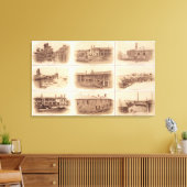 Forts Sumter & Moultrie Canvas Afdruk (Insitu (Woonkamer))