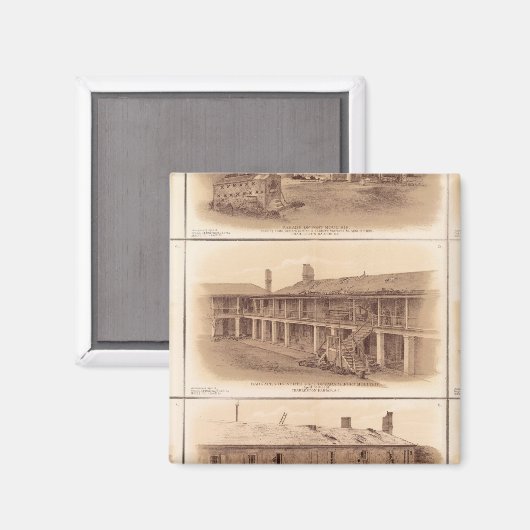 Forts Sumter & Moultrie Magneet (Voorkant / Achterkant)