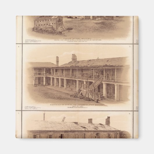 Forts Sumter & Moultrie Magneet (Voorkant)