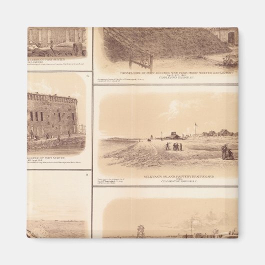 Forts Sumter & Moultrie, Sullivan's Island Magneet (Voorkant)