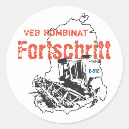 Fortschritt DDR Ronde Sticker