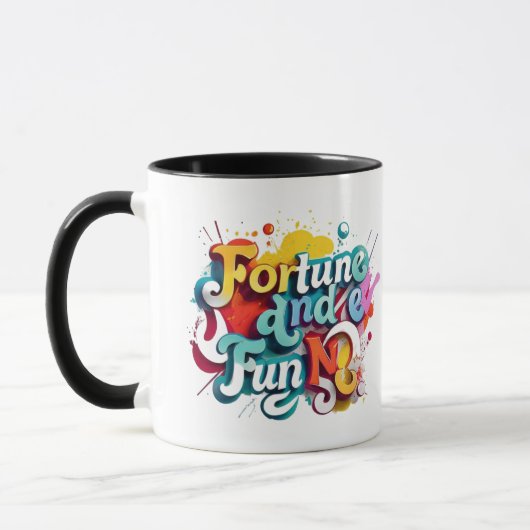 "Fortuin en plezier" Mok (Links)