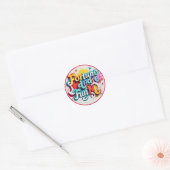 "Fortuin en plezier" Ronde Sticker (Envelop)