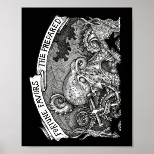 Fortuin is gunstig voor de bereide oplossing (zwar poster