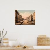 Fortuna Street, Pompeï, Campanië, Italië Poster (Keuken)