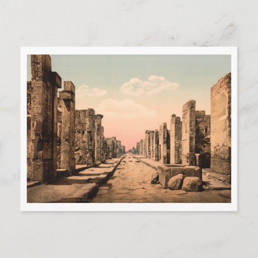 Fortuna Street, Pompeii, Campania, Italië Briefkaart (Voorkant)