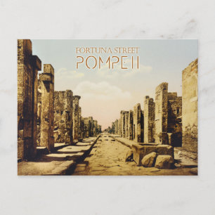 Fortuna Street, Pompeii, Italië Briefkaart