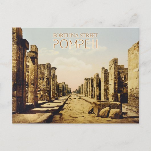 Fortuna Street, Pompeii, Italië Briefkaart (Voorkant)