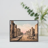 Fortuna Street, Pompeii, Italië,  Fotochrom Briefkaart (Staand voorkant)