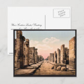 Fortuna Street, Pompeii, Italië,  Fotochrom Briefkaart (Voorkant / Achterkant)