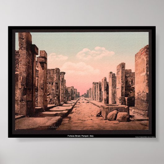 Fortuna Street, Pompeii, Italië Poster (Voorkant)