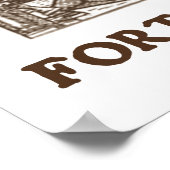 Fortuna vs Sapientia (16e eeuw — houtengraving) Poster (Hoek)