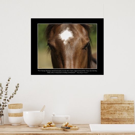 FORTUNATE ~ Chestnut Horse Photo Poster (Keuken)